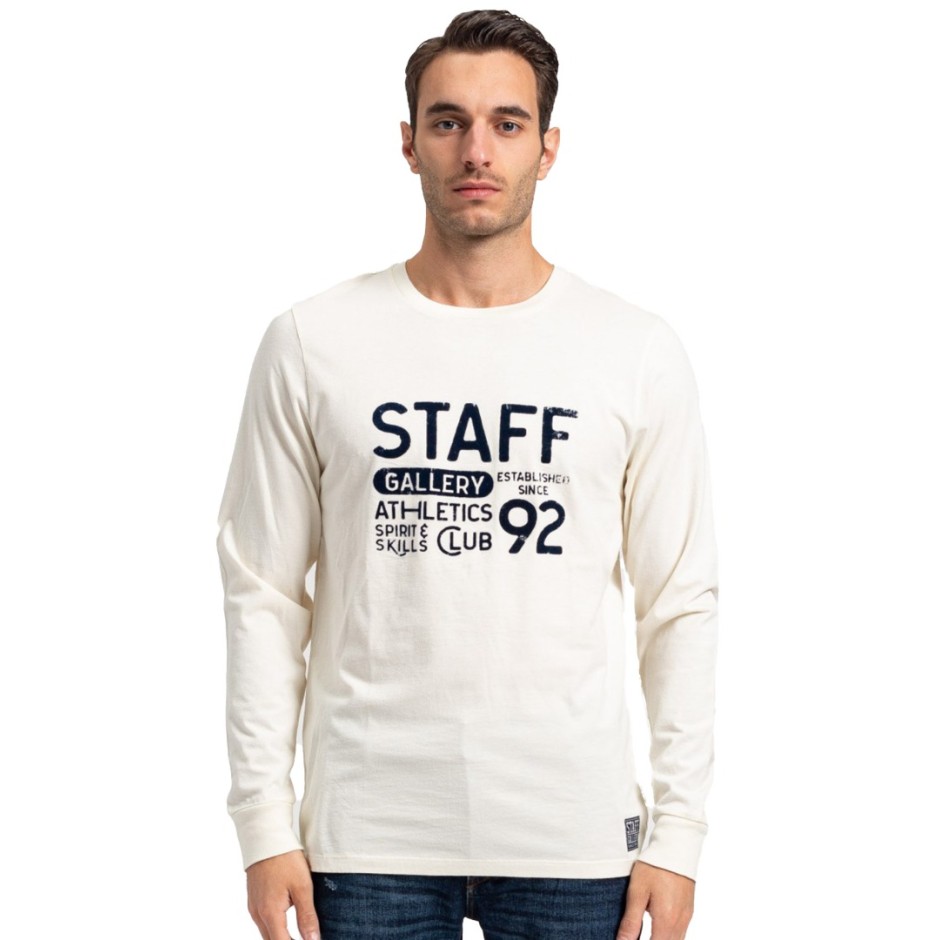 STAFF CURT MAN T-SHIRT 64-016.046-Ν0024 Ecru