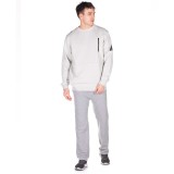 BE:NATION CREW NECK  ZIP POCKET-REVERSE KANGAROO 6302203-3A Grey Image 2