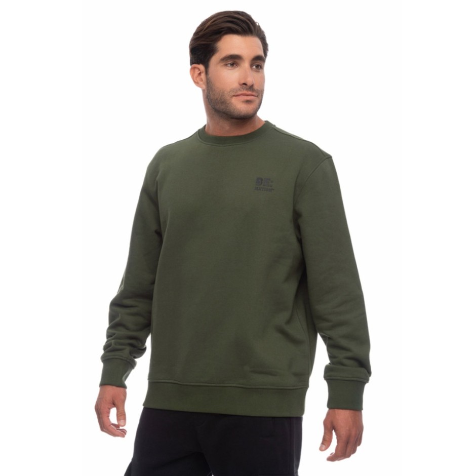 BE:NATION LOGO CREW NECK 06302308-13B Κhaki