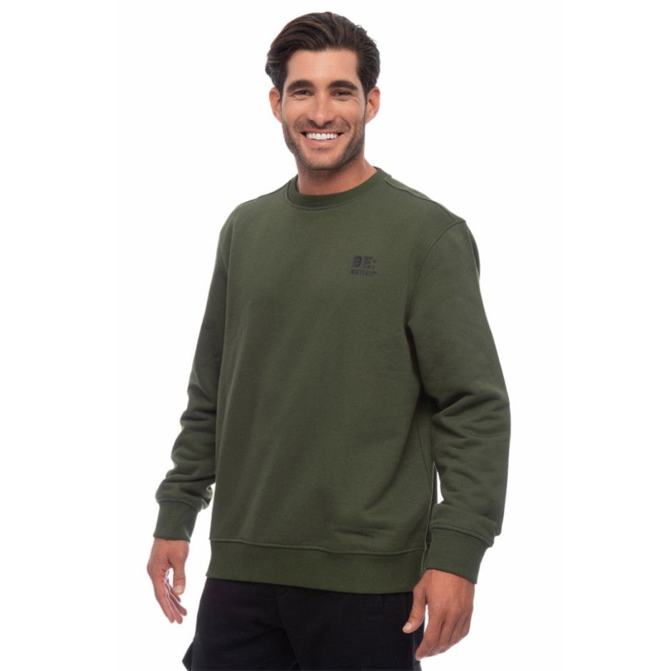 BE:NATION LOGO CREW NECK 06302308-13B Κhaki