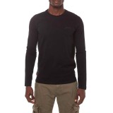 Ανδρική Μακρυμάνικη Μπλούζα Μαύρη - Superdry Essentials Logo Εικόνα 