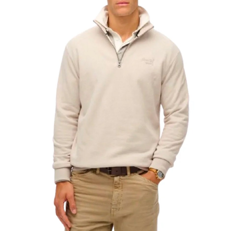SUPERDRY D2 OVIN ESSENTIAL LOGO HENLEY M2013750A-1LC Beige