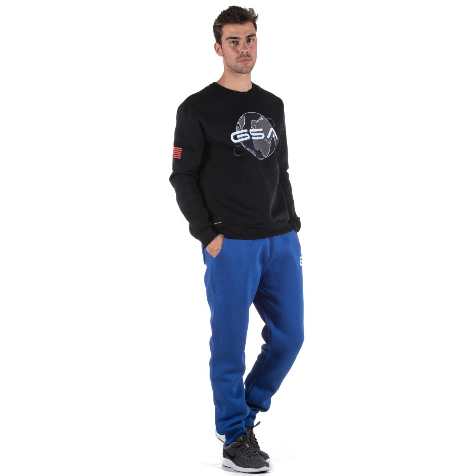 GSA EARTH CREW NECK 17-19202-01 JET BLACK Μαύρο