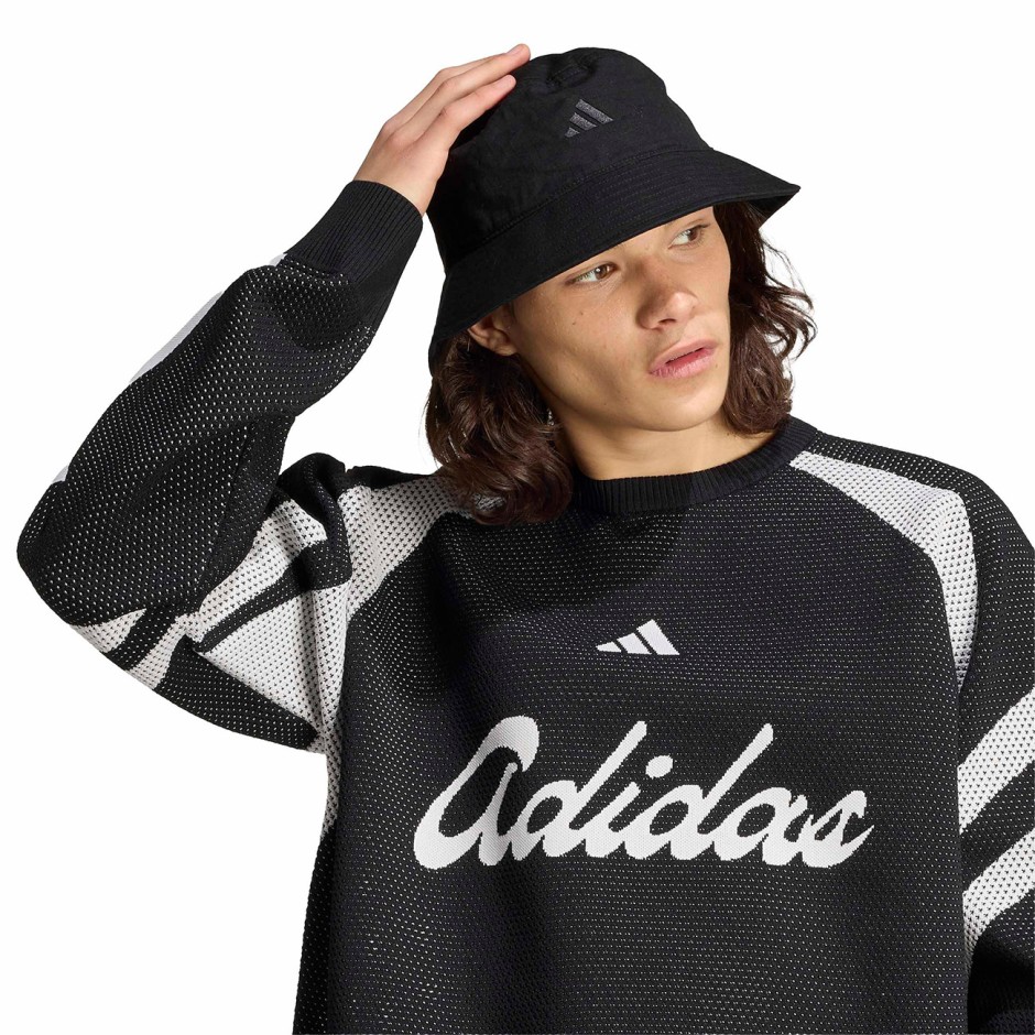 Ανδρική Μακρυμάνικη Μπλούζα Μαύρη - adidas Sportswear House Of Tiro Knitted