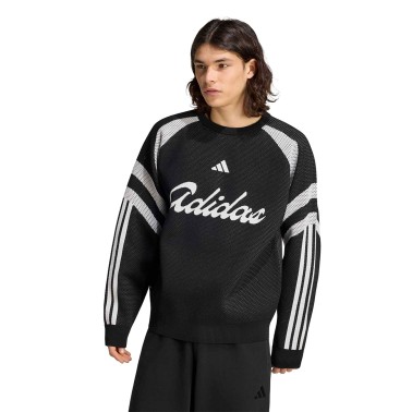 Ανδρική Μακρυμάνικη Μπλούζα Μαύρη - adidas Sportswear House Of Tiro Knitted