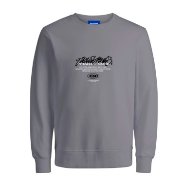 JACK & JONES JCOSCRIPTURE SWEAT CREW NECK FST 12284448 Grey