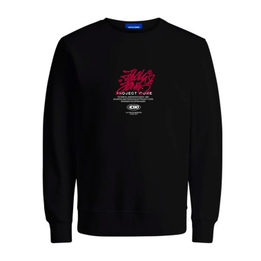 JACK & JONES JCOSCRIPTURE SWEAT CREW NECK FST 12284448 Black