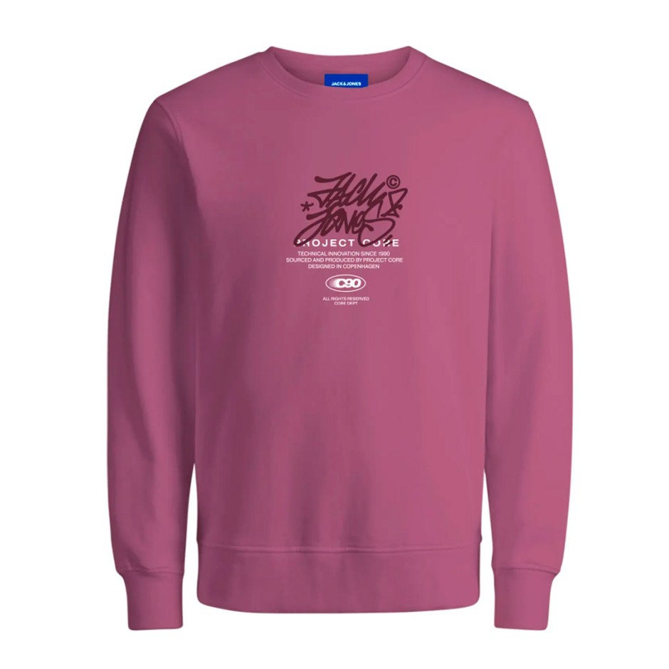 JACK & JONES JCOSCRIPTURE SWEAT CREW NECK FST 12284448 Pink