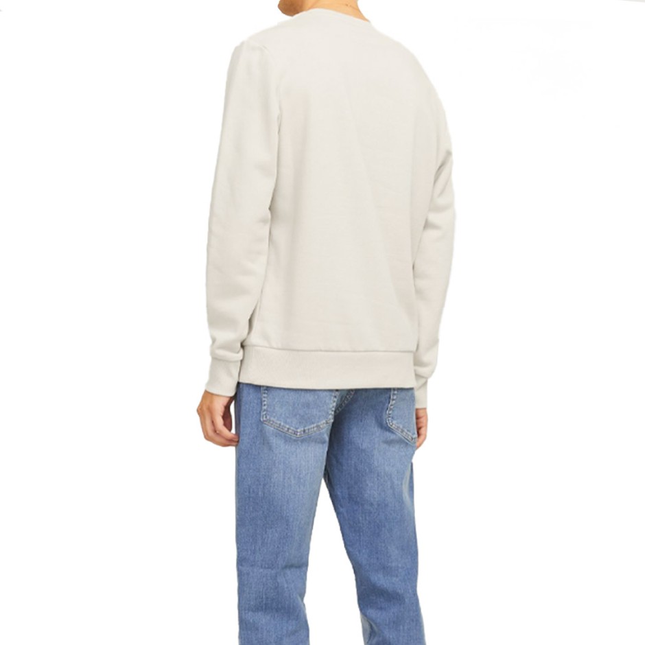 JJ REBEL JREBLINO SWEAT CREW NECK 12268877-MOONBEAM Ecru