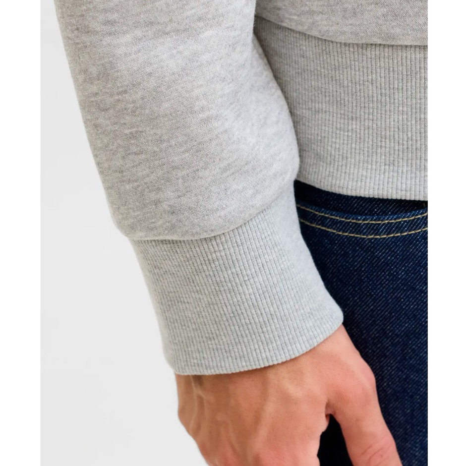 JJ REBEL JREBGRAY CREW NECK SWEAT 12286664-LIGHT GREY MELANGE Grey