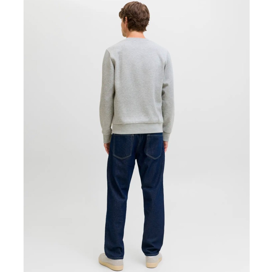JJ REBEL JREBGRAY CREW NECK SWEAT 12286664-LIGHT GREY MELANGE Grey