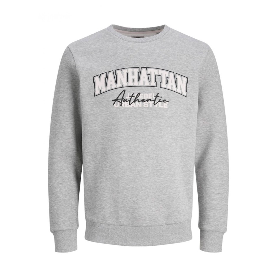 Ανδρική Μακρυμάνικη Μπλούζα Γκρι - JJ Rebel New York