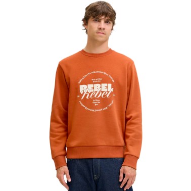 JJ REBEL JREBGRAY CREW NECK SWEAT 12286664-BOMBAY BROWN Brown