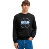 JJ REBEL JREBGRAY CREW NECK SWEAT 12286664-BLACK Black Image 