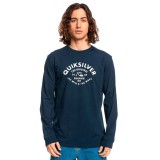 Ανδρική Μακρυμάνικη Μπλούζα QUIKSILVER SCRIPT TALK LS Μπλε EQYZT07055-BYJ0  Εικόνα 