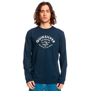 Ανδρική Μακρυμάνικη Μπλούζα QUIKSILVER SCRIPT TALK LS Μπλε EQYZT07055-BYJ0 