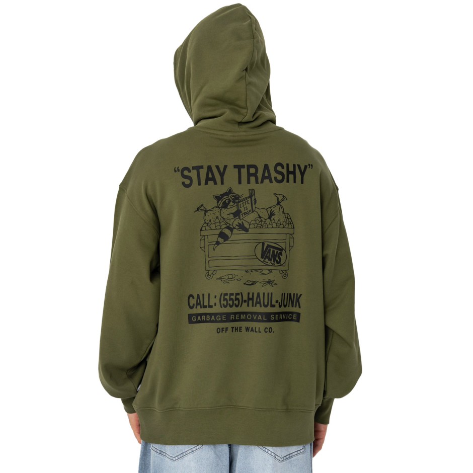VANS TRASHY PULLOVER VN0011KZGRK-GRK Green