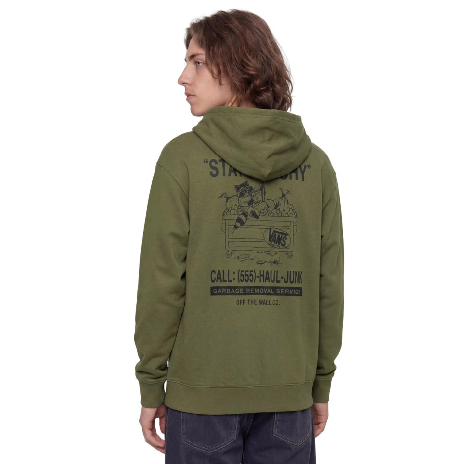 VANS TRASHY PULLOVER VN0011KZGRK-GRK Green