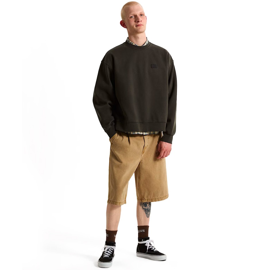 Ανδρική Μακρυμάνικη Μπλούζα Ανθρακί - Vans Premium Crewneck