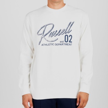Ανδρική Μακρυμάνικη Μπλούζα Russell Athletic Εκρού A2-027-2-045 