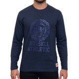 Russell Athletic Μπλε - Ανδρική Μακρυμάνικη Μπλούζα