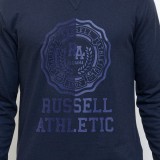 Russell Athletic Μπλε - Ανδρική Μακρυμάνικη Μπλούζα