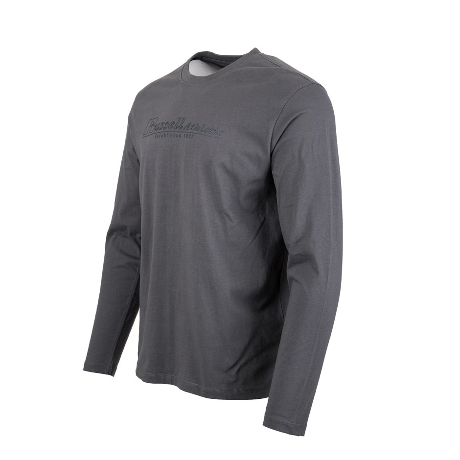 Men's Long-Sleeve Tee Coal - Russell Athletic 