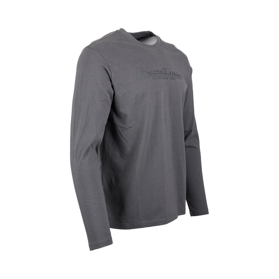 Men's Long-Sleeve Tee Coal - Russell Athletic 