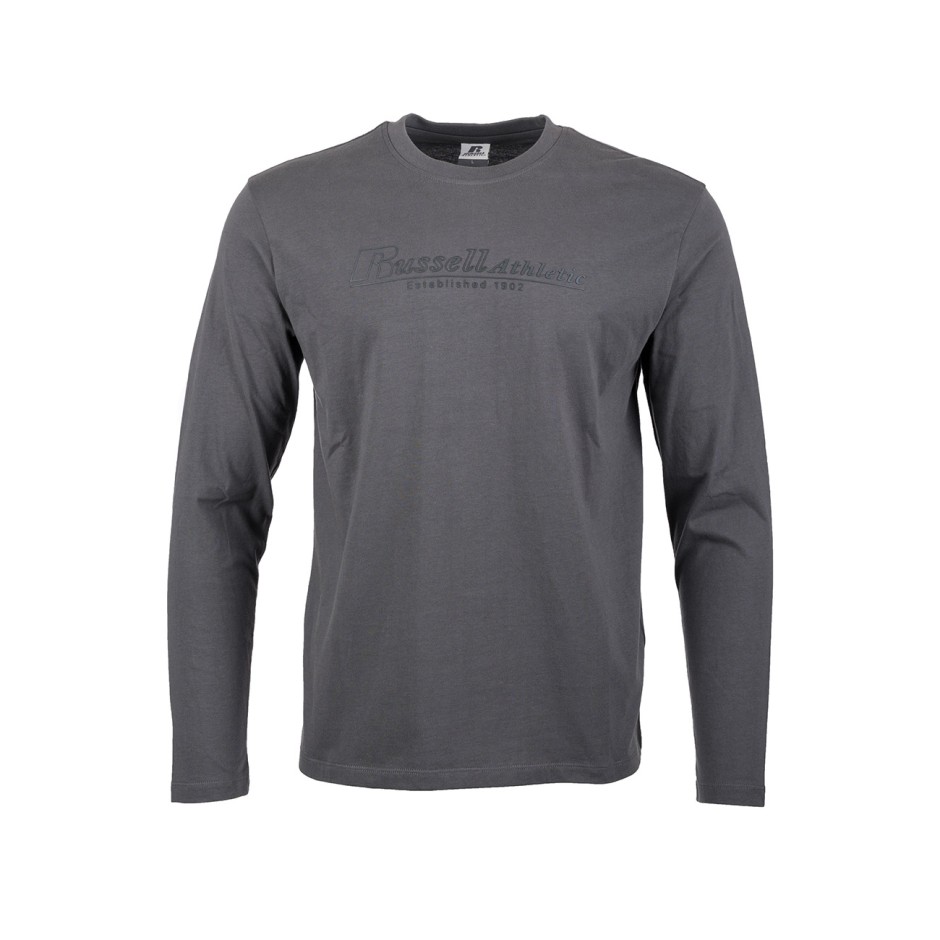 Men's Long-Sleeve Tee Coal - Russell Athletic 