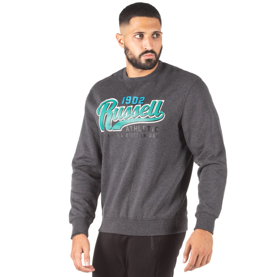 Russell Athletic 1902 - CREWNECK SWEAT SHIRT A0-057-2-098 Ανθρακί