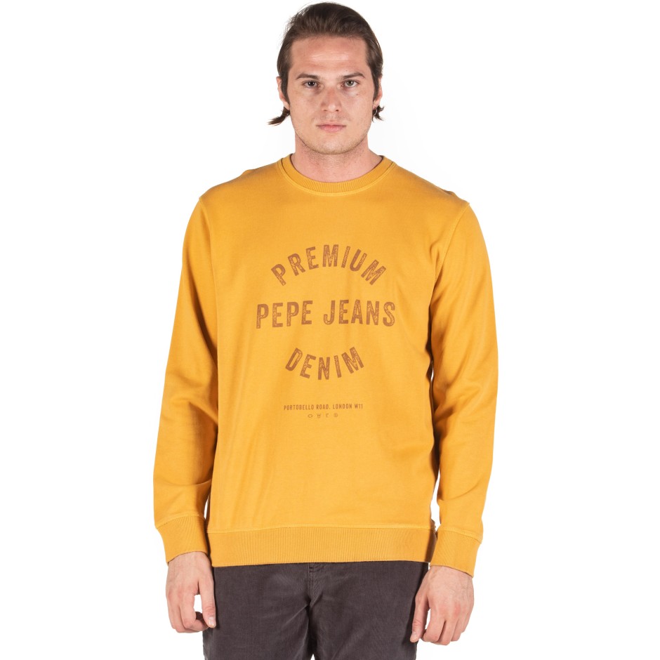 PEPE JEANS LUCAS VINTAGE INSPIRED SWEATSHIRT PM581663-190 Yellow