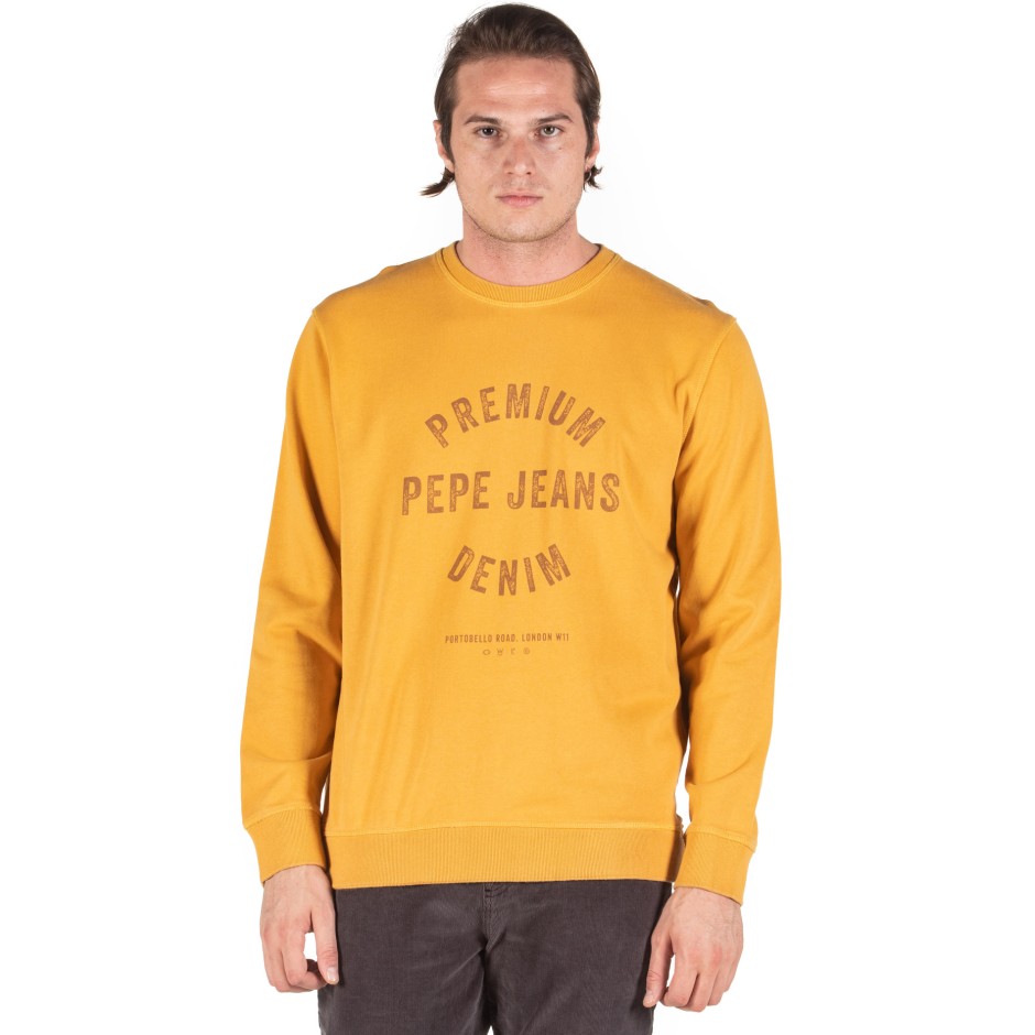 PEPE JEANS LUCAS VINTAGE INSPIRED SWEATSHIRT PM581663-190 Κίτρινο