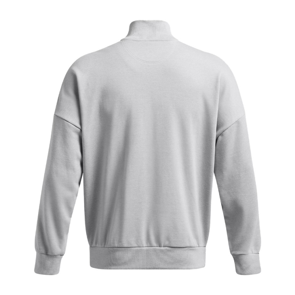 UNDER ARMOUR ICON HWT TERRY OS 1/2 ZIP 1386550-011 Grey