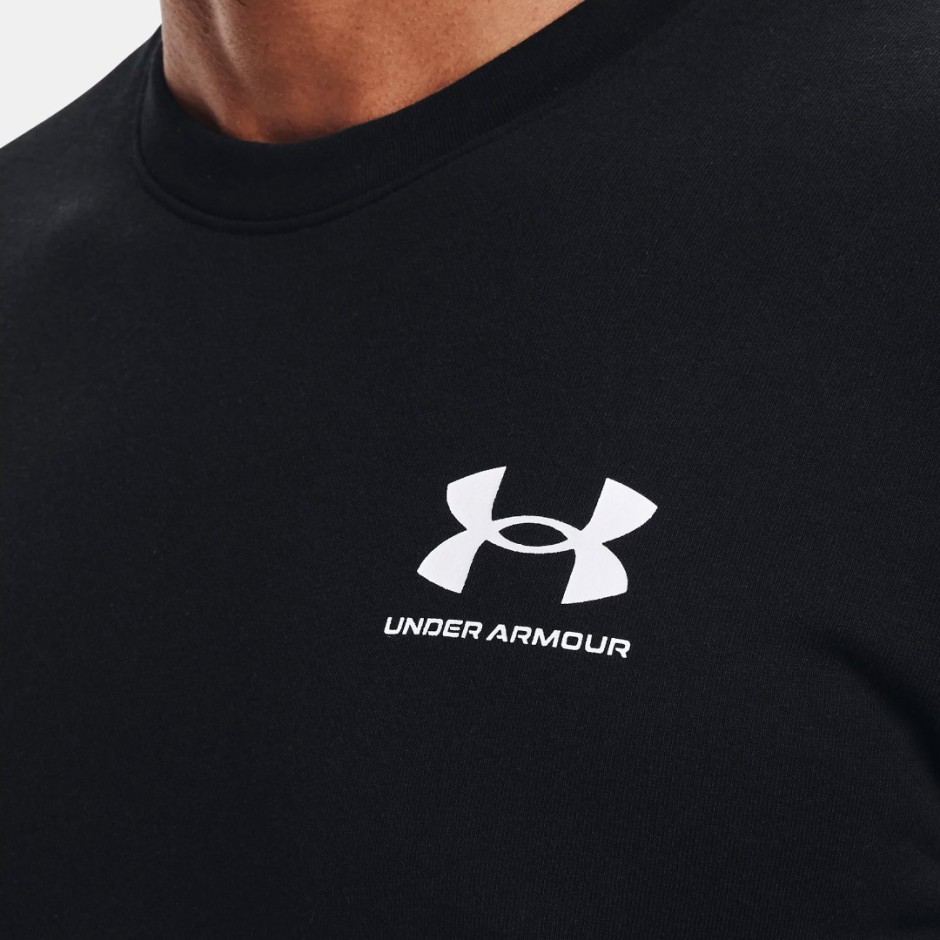 Ανδρική Μακρυμάνικη Μπλούζα Μαύρη - Under Armour Rival Terry Crew
