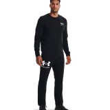 UNDER ARMOUR RIVAL TERRY LC CREW 1370404-001 Black Image 2