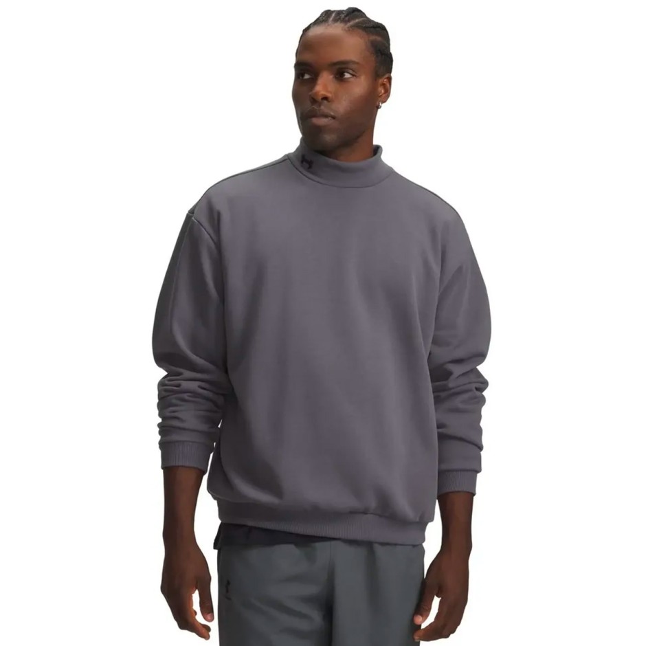 Ανδρική Μακρυμάνικη Μπλούζα Ανθρακί - Under Armour Icon Heavyweight Terry