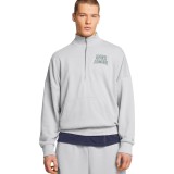 UNDER ARMOUR ICON HWT TERRY OS 1/2 ZIP 1386550-011 Grey Image 