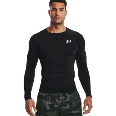 Men's Long-Sleeve Training Top Black - Under Armour HeatGear Compression