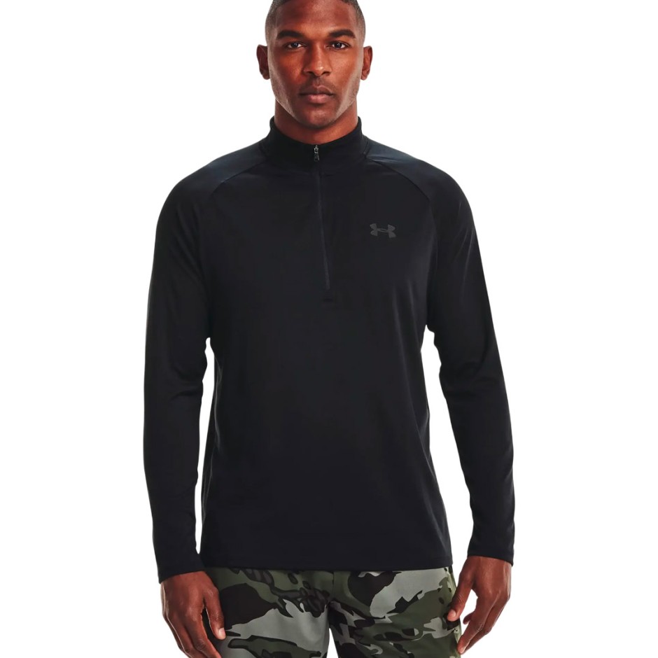 UNDER ARMOUR TECH 2.0 1/2 ZIP 1328495-001 Black