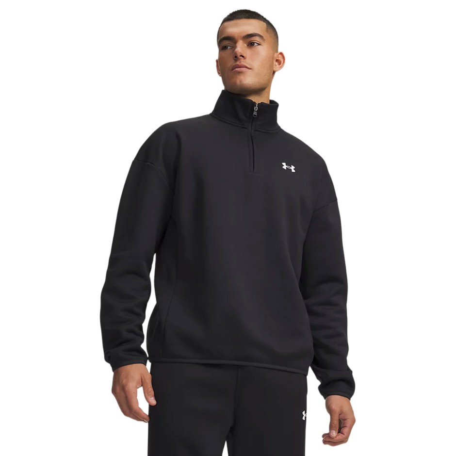 UNDER ARMOUR ARMOUR FLEECE 1/4 ZIP 6017114-001 Black