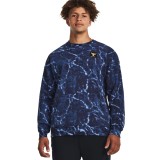 UNDER ARMOUR PROJECT ROCK RIVAL FLEECE CREW Μπλε Εικόνα 