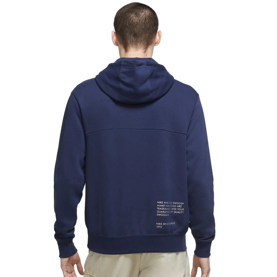 NIKE SPORTSWEAR SWOOSH MEN'S PULLOVER HOODIE DC2586-410 Blue