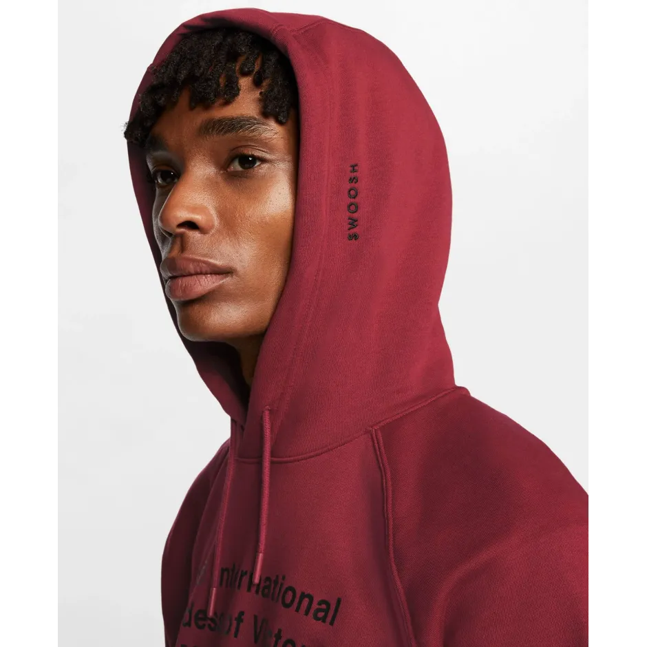 NIKE M NSW SWOOSH HOODIE PO FT CZ6651 677 Red Zakcret.gr