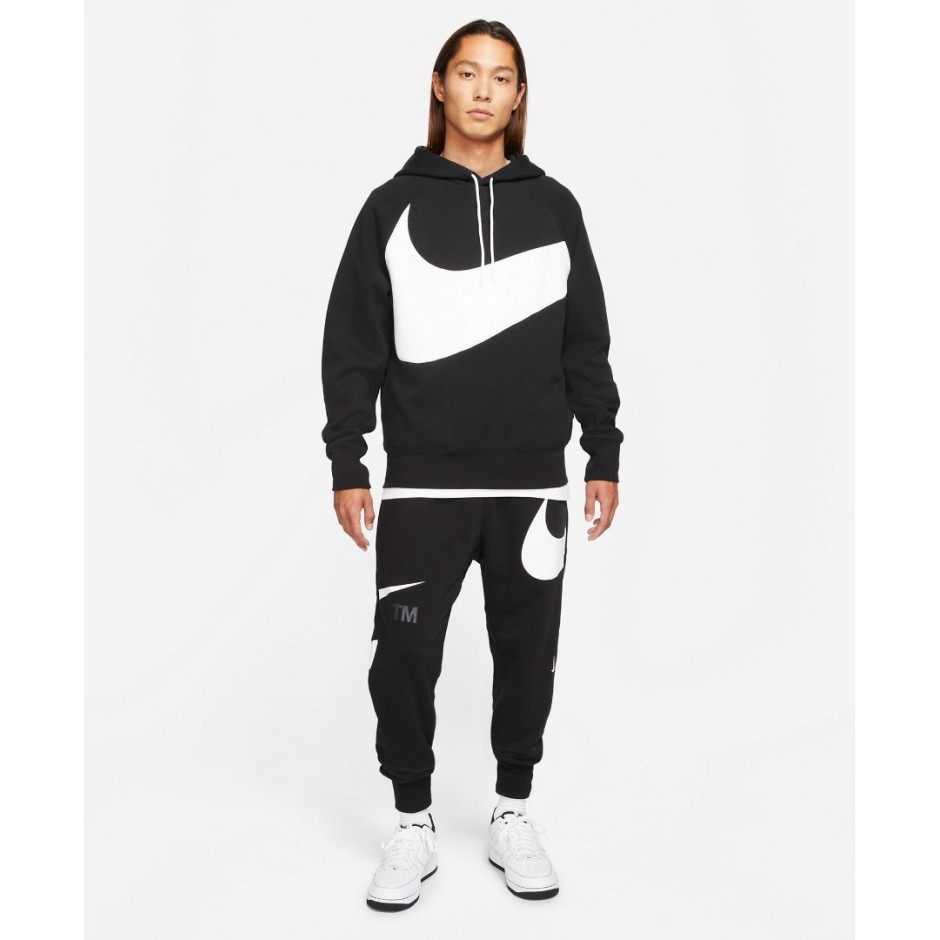 NIKE M NSW SWOOSH TCH FLC PO HD DD8222-010 Μαύρο