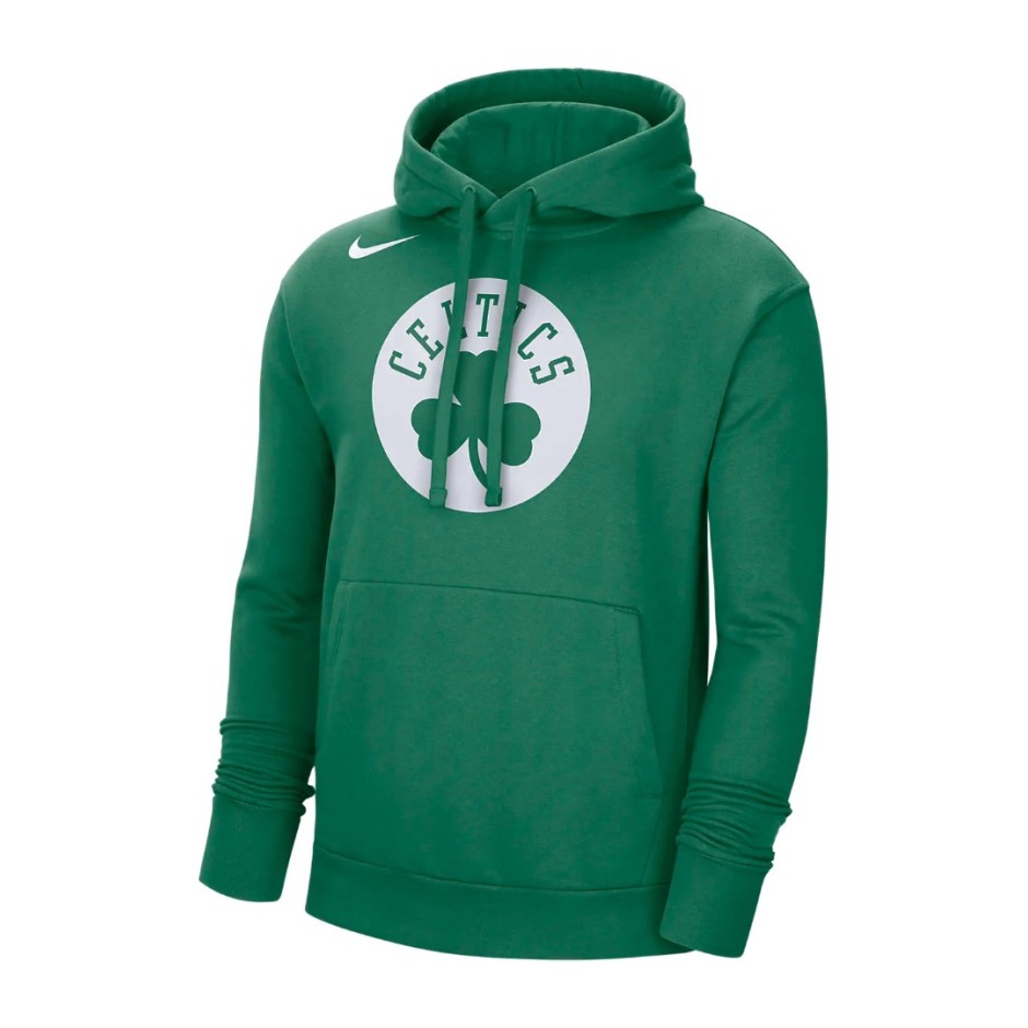 Ανδρική Μπλούζα Φούτερ Μπάσκετ NIKE BOS M NK FLC PO ESSNTL Πράσινο DN8623-312 