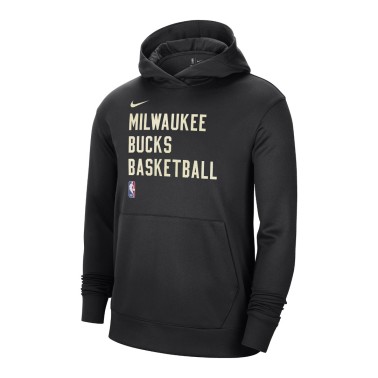 Nike Milwaukee Bucks Spotlight Μαύρο - Ανδρική Μπλούζα Φούτερ Μπάσκετ