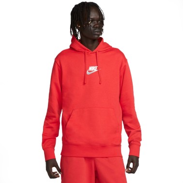 Nike Club Κόκκινο - Ανδρική Μπλούζα Φούτερ 