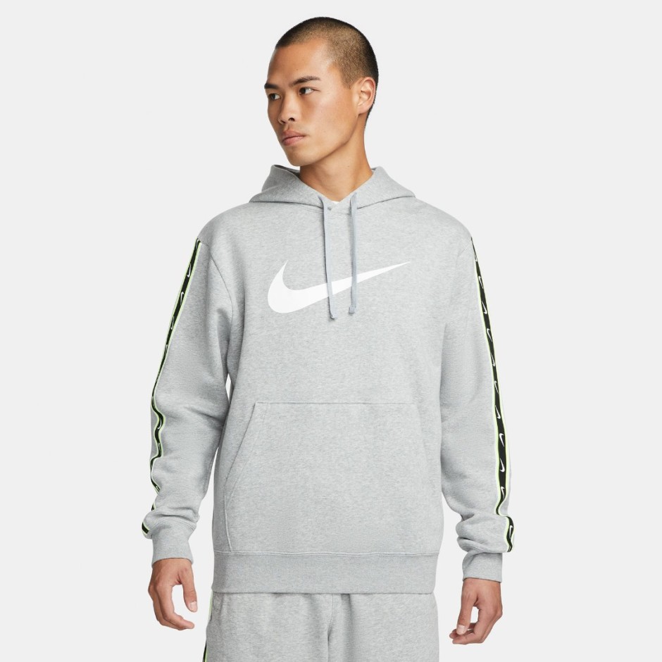 Ανδρική Μακρυμάνικη Μπλούζα Γκρι - Nike Sportswear Repeat
