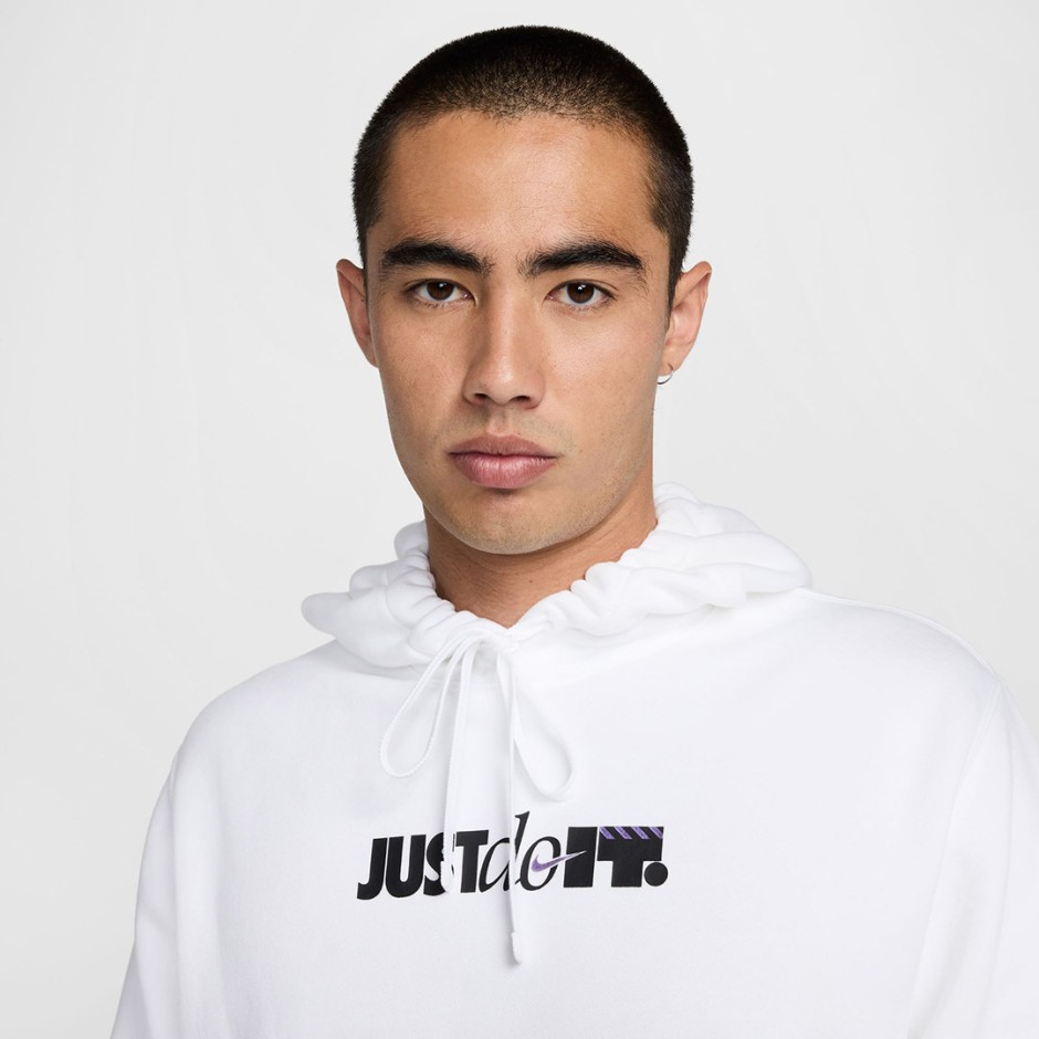 Ανδρικό Φούτερ Λευκό - Nike Club JDI 