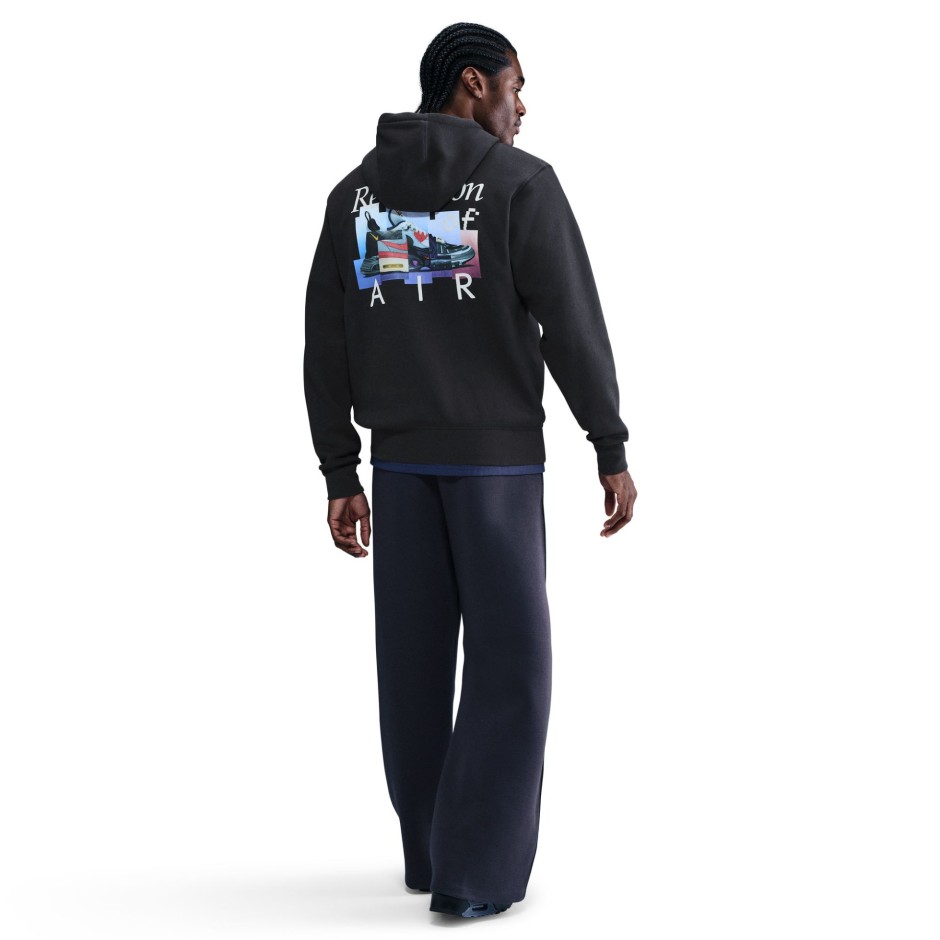 Ανδρικό Φούτερ Μαύρο - Nike Club Air Max Fleece